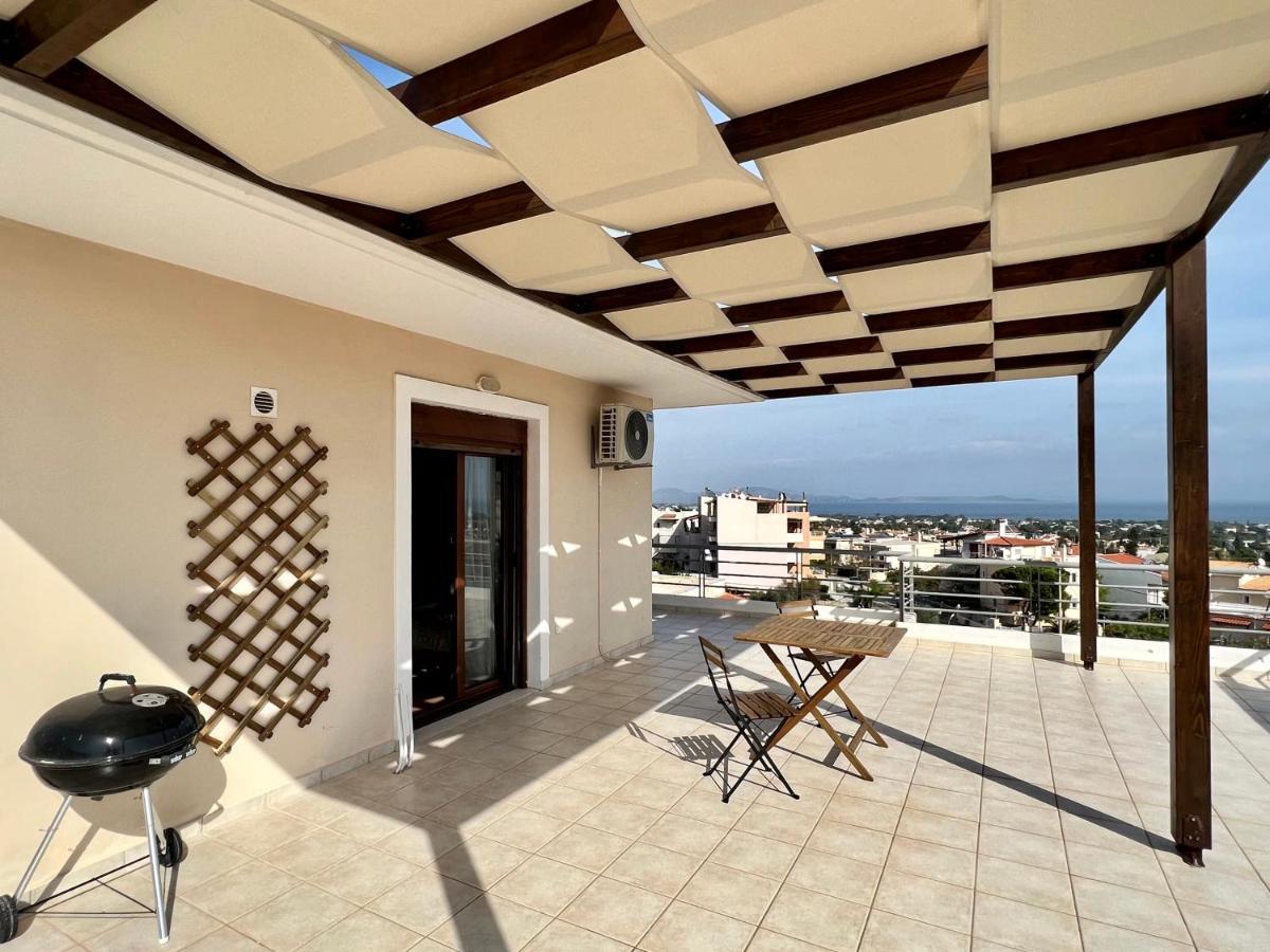 Sunrise Studio With Unhindered View To The Sea. Nea Makri Exterior photo