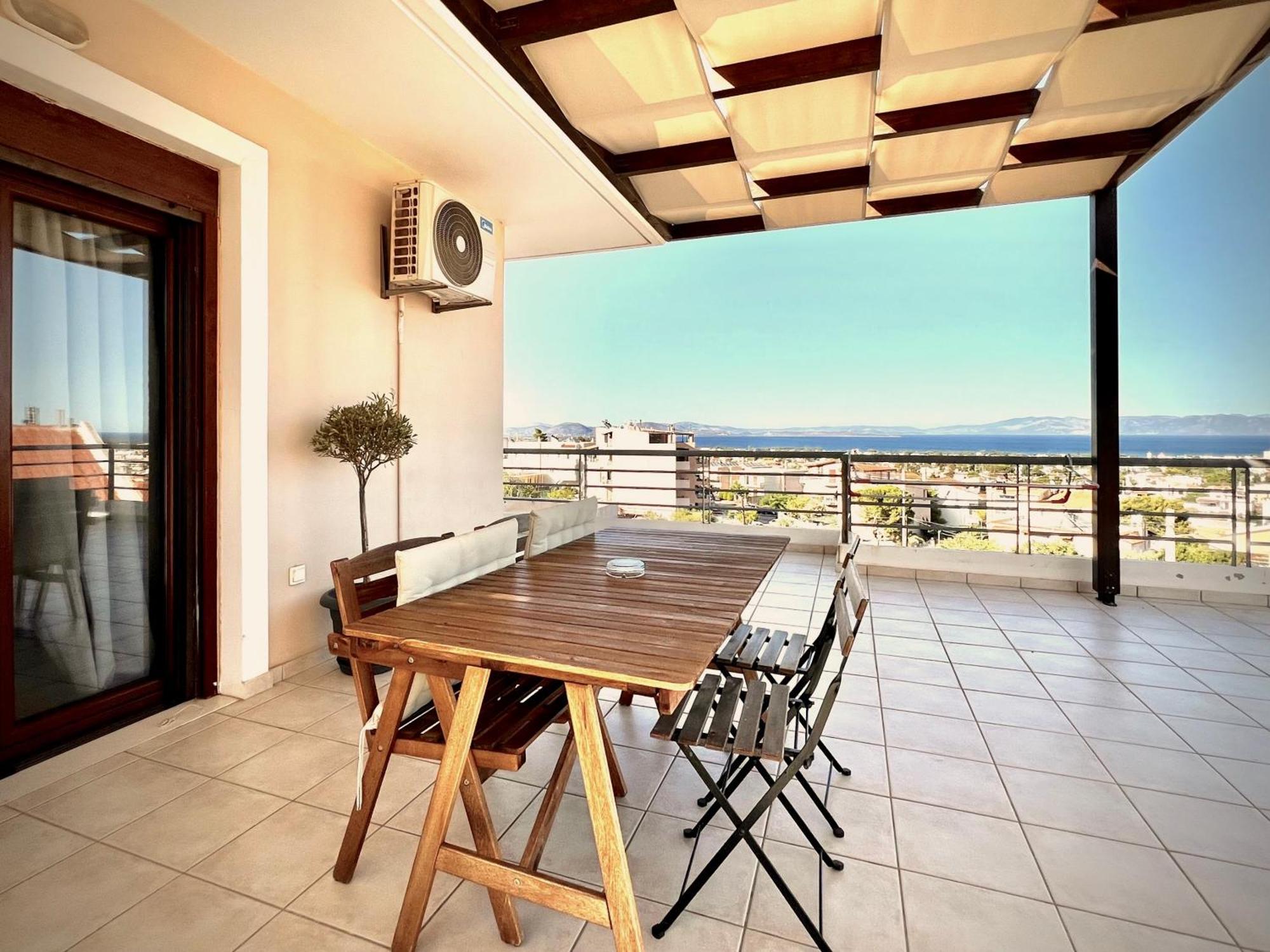 Sunrise Studio With Unhindered View To The Sea. Nea Makri Exterior photo