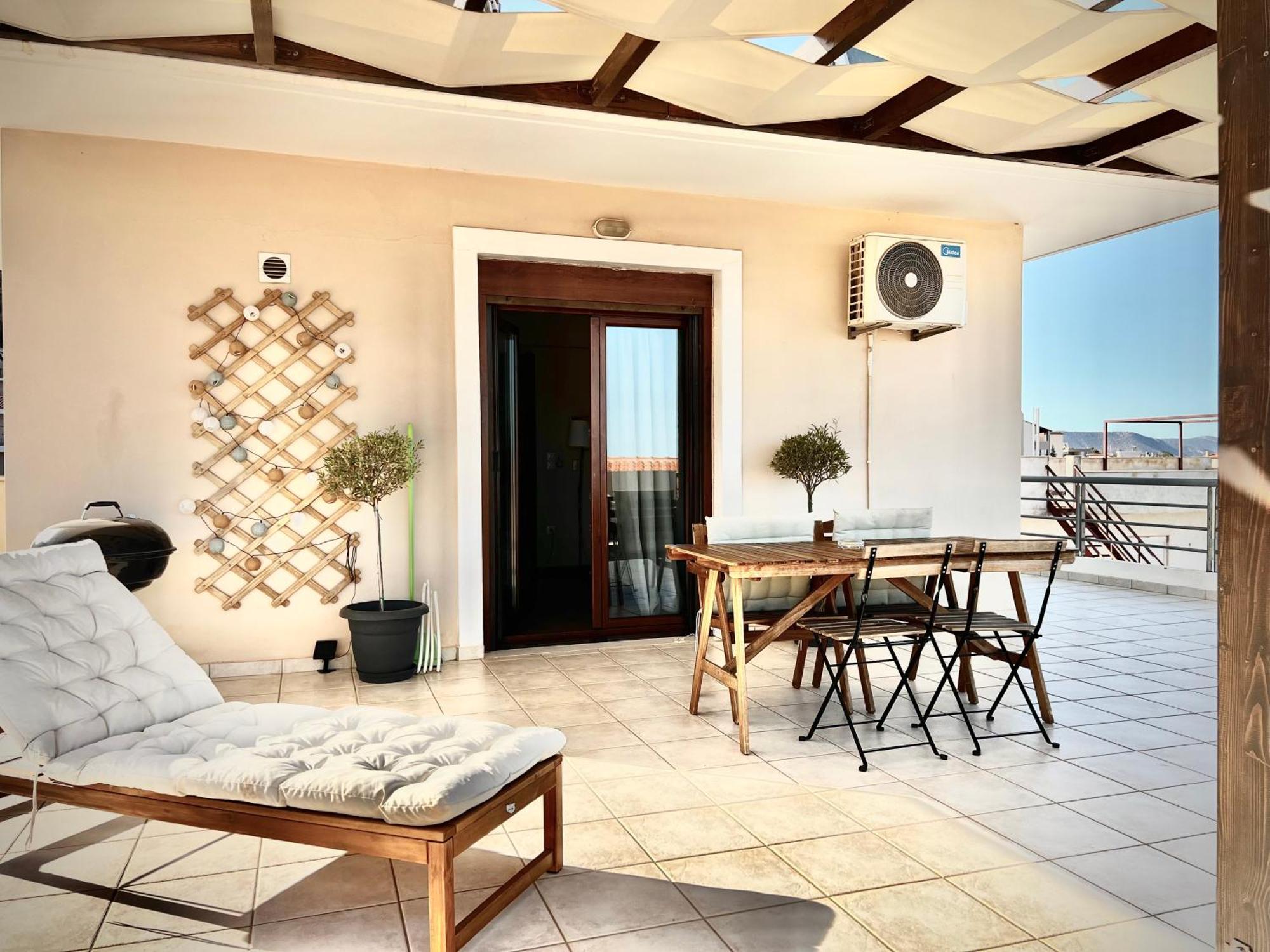 Sunrise Studio With Unhindered View To The Sea. Nea Makri Exterior photo